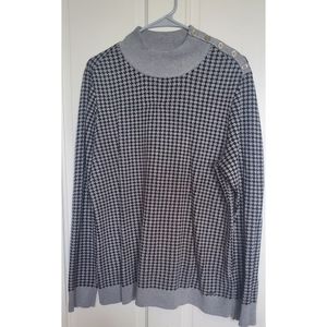 Calvin Klein Gray and Black Sweater Size Large